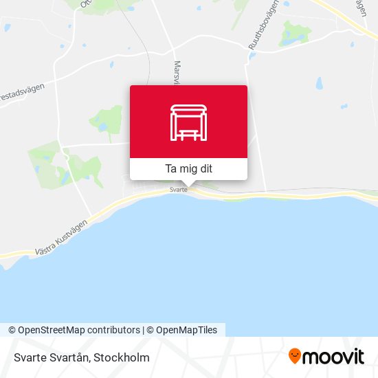 Svarte Svartån karta