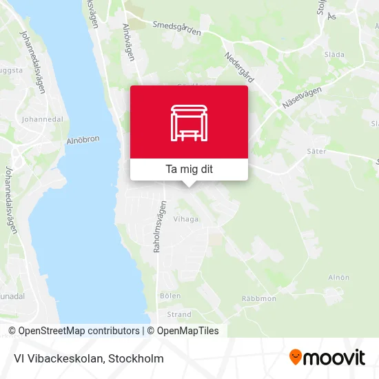 VI Vibackeskolan karta