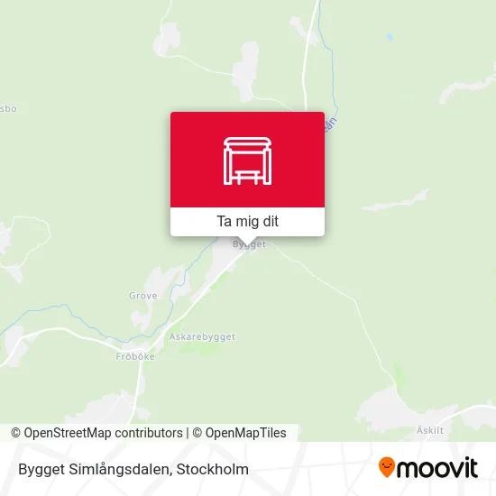 Bygget Simlångsdalen karta