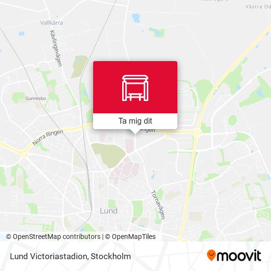 Lund Victoriastadion karta
