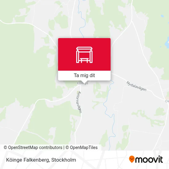 Köinge Falkenberg karta