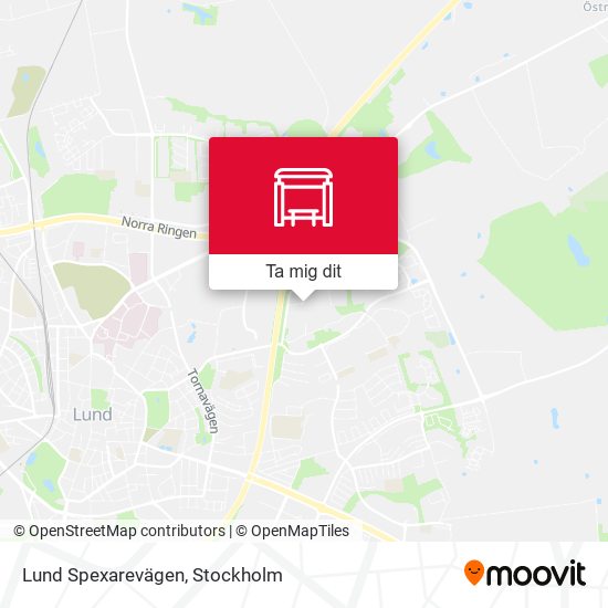 Lund Spexarevägen karta