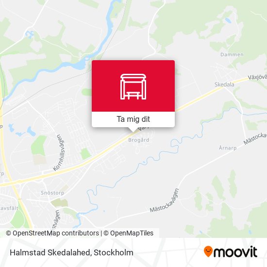 Halmstad Skedalahed karta