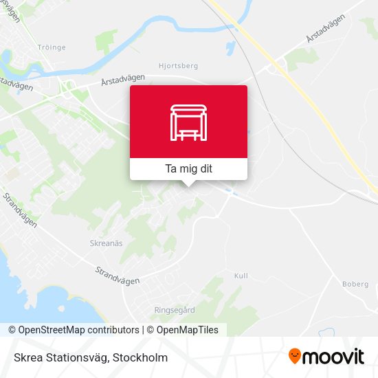 Skrea Stationsväg karta