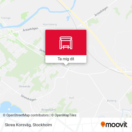 Skrea Korsväg karta