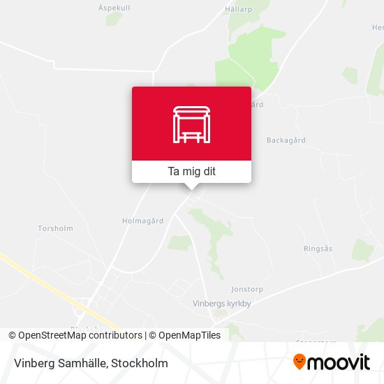 Vinberg Samhälle karta