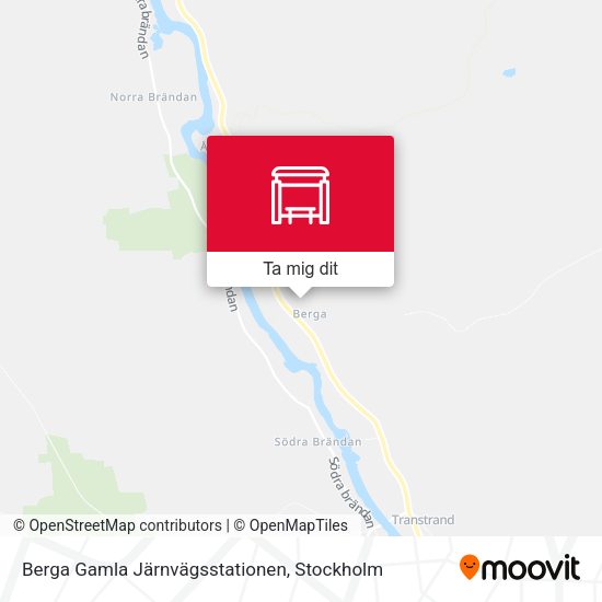 Berga Gamla Järnvägsstationen karta
