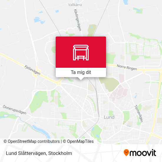 Lund Slåttervägen karta