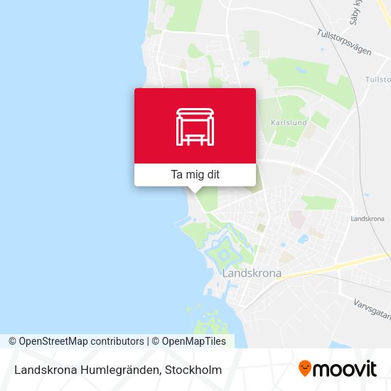 Landskrona Humlegränden karta