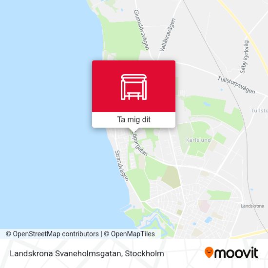 Landskrona Svaneholmsgatan karta