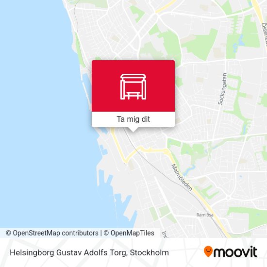 Helsingborg Gustav Adolfs Torg karta