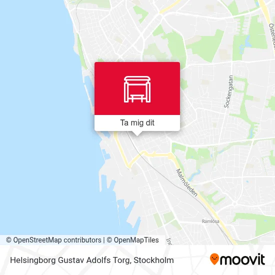 Helsingborg Gustav Adolfs Torg karta