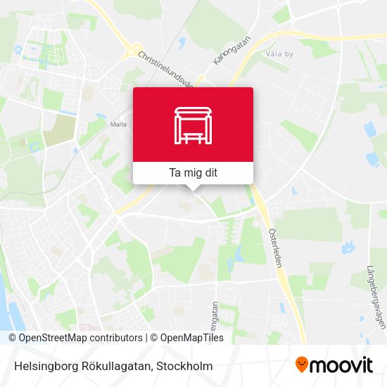 Helsingborg Rökullagatan karta