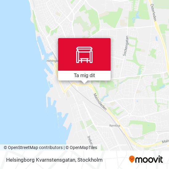 Helsingborg Kvarnstensgatan karta