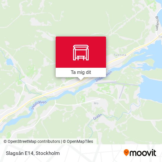Slagsån E14 karta