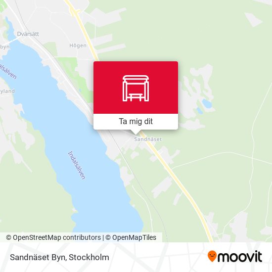 Sandnäset Byn karta