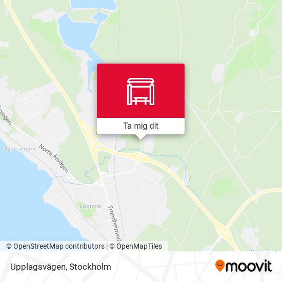 Upplagsvägen karta
