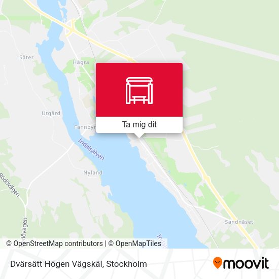 Dvärsätt Högen Vägskäl karta