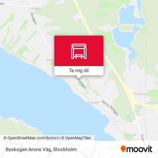 Byskogen Arons Väg karta