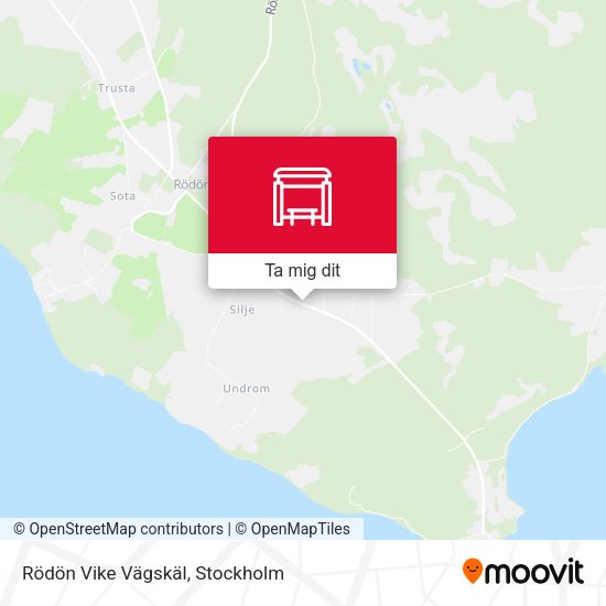 Rödön Vike Vägskäl karta