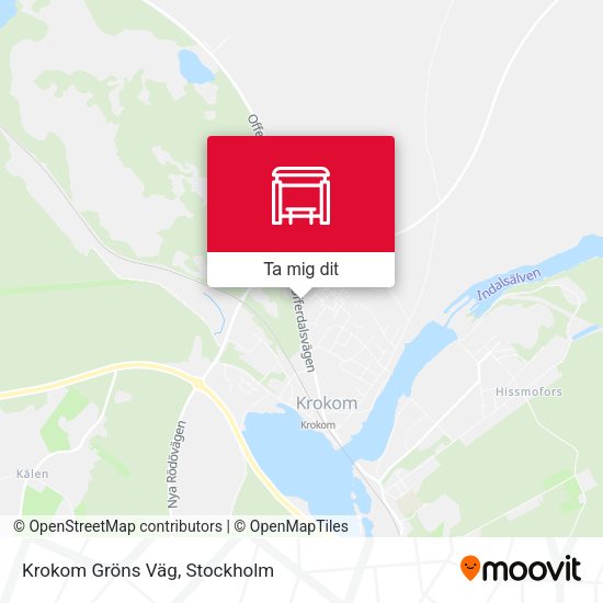 Krokom Gröns Väg karta
