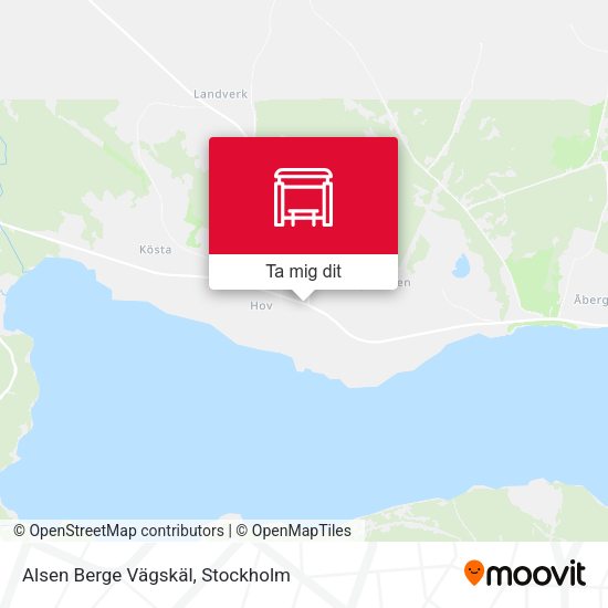 Alsen Berge Vägskäl karta