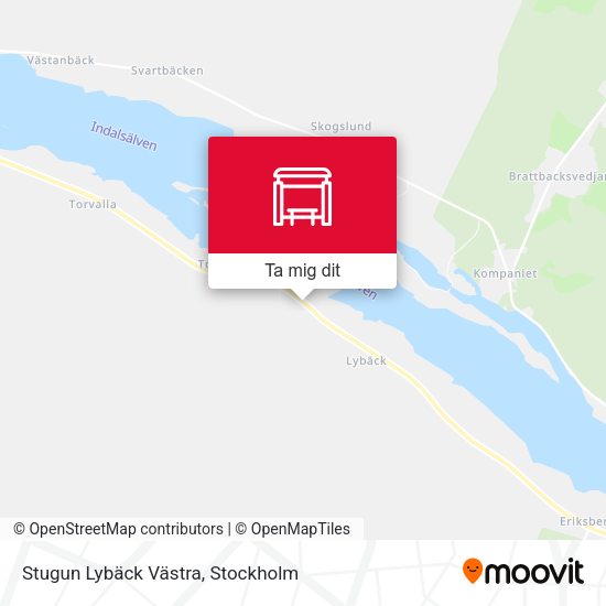 Stugun Lybäck Västra karta