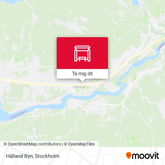 Hålland Byn karta