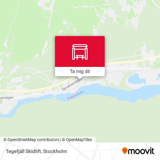 Tegefjäll Skidlift karta