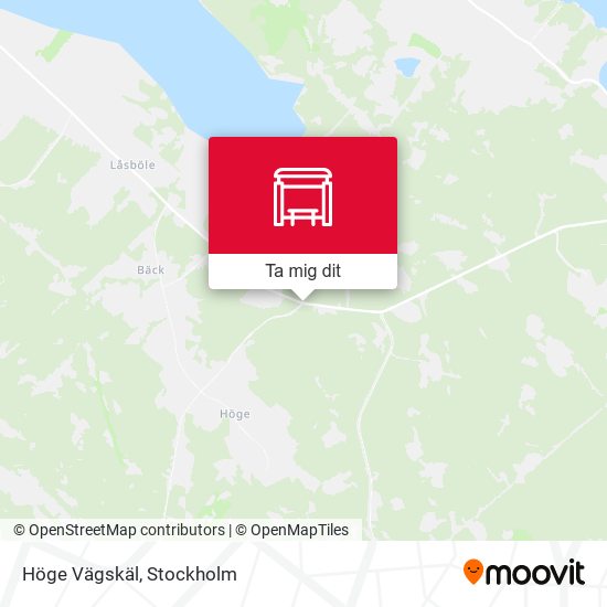 Höge Vägskäl karta