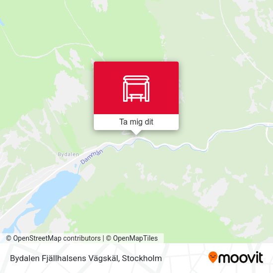 Bydalen Fjällhalsens Vägskäl karta