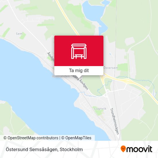 Östersund Semsåsågen karta