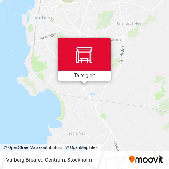 Varberg Breared Centrum karta