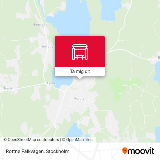 Rottne Falkvägen karta