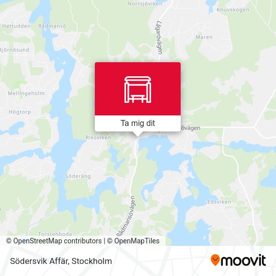 Södersvik Affär karta