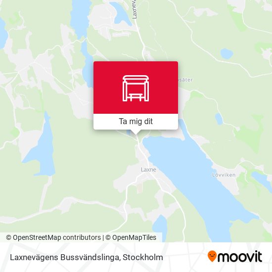 Laxnevägens Bussvändslinga karta