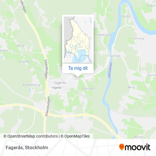 Fagerås karta