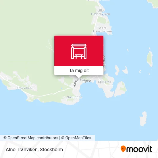 Alnö Tranviken karta