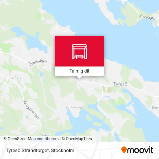 Tyresö Strandtorget karta