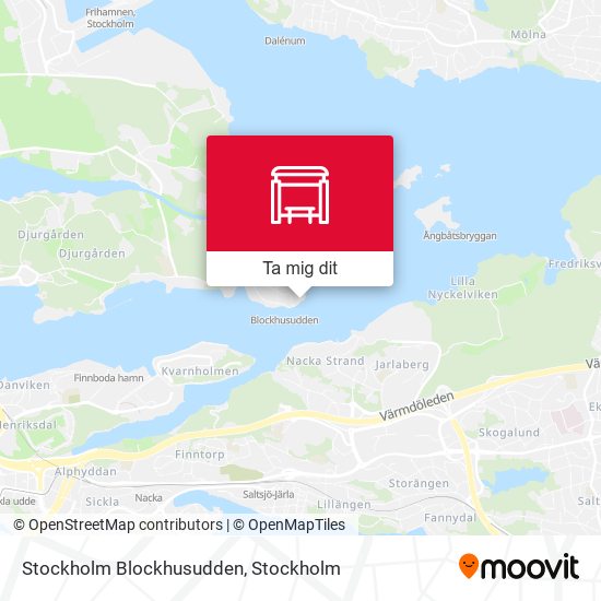 Stockholm Blockhusudden karta