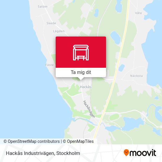 Hackås Industrivägen karta