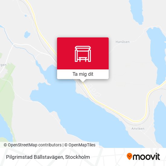 Pilgrimstad Bällstavägen karta