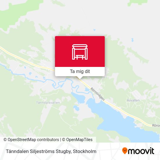 Tänndalen Siljeströms Stugby karta