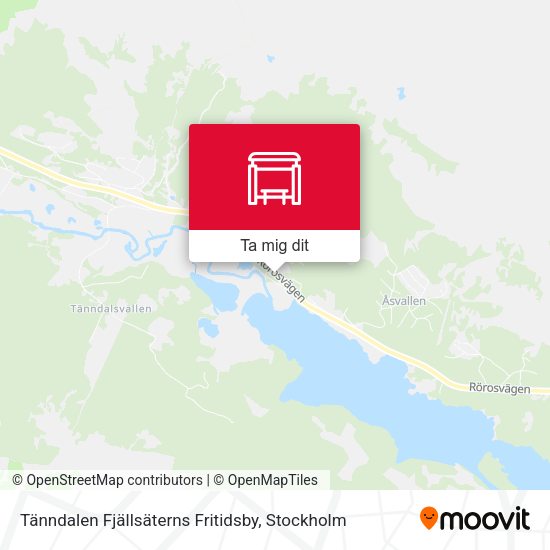 Tänndalen Fjällsäterns Fritidsby karta