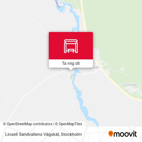 Linsell Sandvallens Vägskäl karta