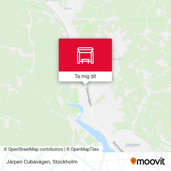 Järpen Cubavägen karta