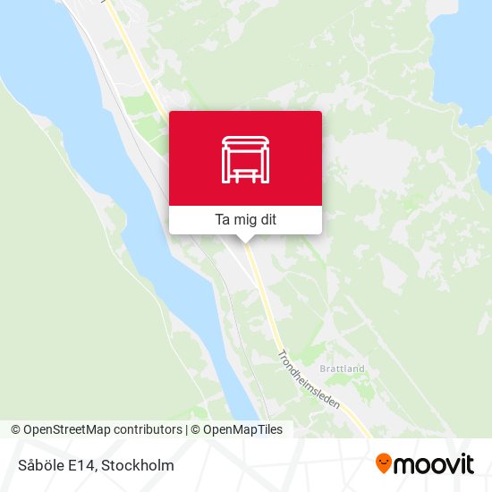 Såböle E14 karta