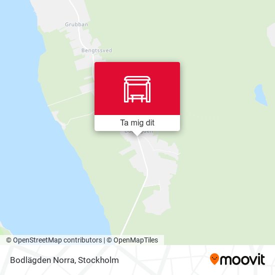 Bodlägden Norra karta