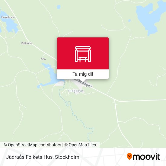 Jädraås Folkets Hus karta