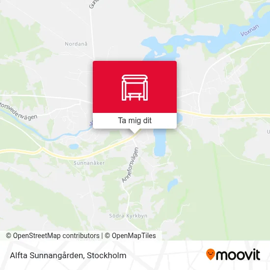 Alfta Sunnangården karta
